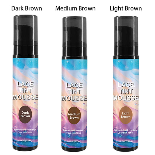 Lace Tint Spray For Wig Seamless Finish 100Ml Lace Tint Melting Mousse For Invisible Hairlines Long Lasting Wig Repair Tools