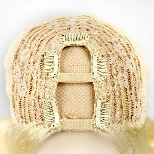 U Part Wig Human Hair 180 Density Real Natural Hair U Part Wigs 613 Blonde U Shape Wigs Human Hair U Wigs For Women 14-28inch