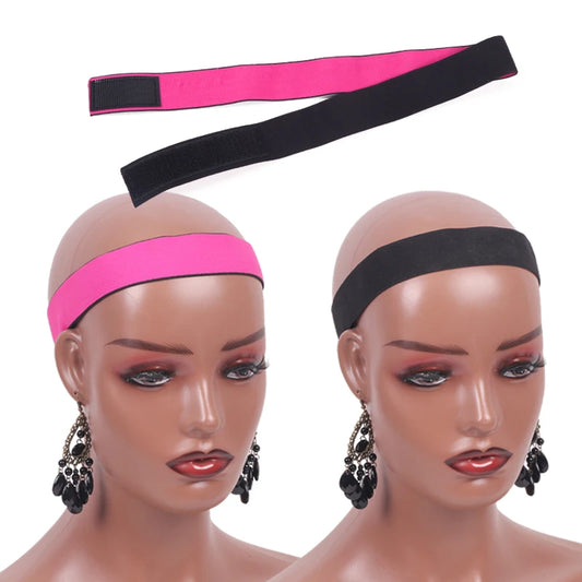 Wig Band For Melting Lace Band Elastic Bands For Wig Edge Lace Frontal Melt Adjustable Wrap To Lay Scarf Keeping Grip No Slip