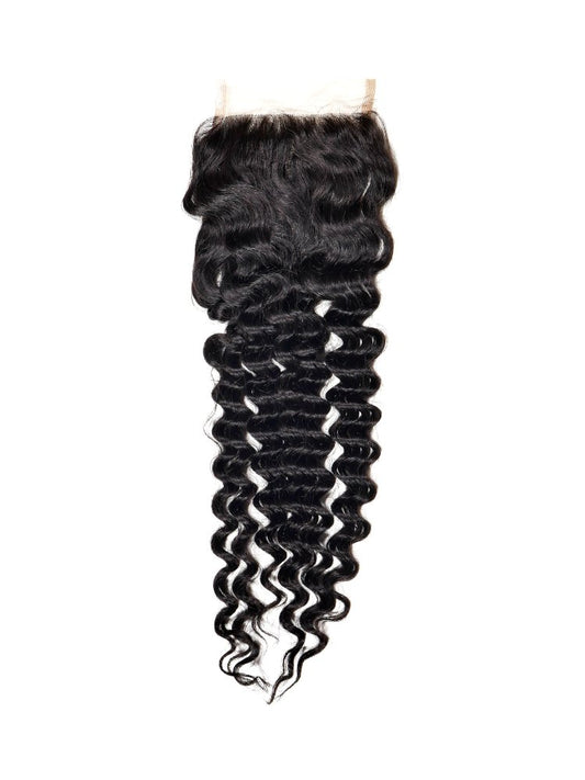 Deep Wave 4x4 Transparent Lace Closure