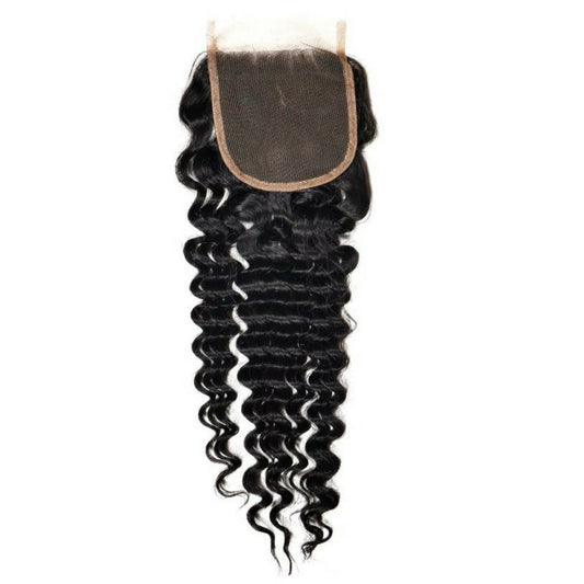 Deep Wave 4x4 Transparent Lace Closure